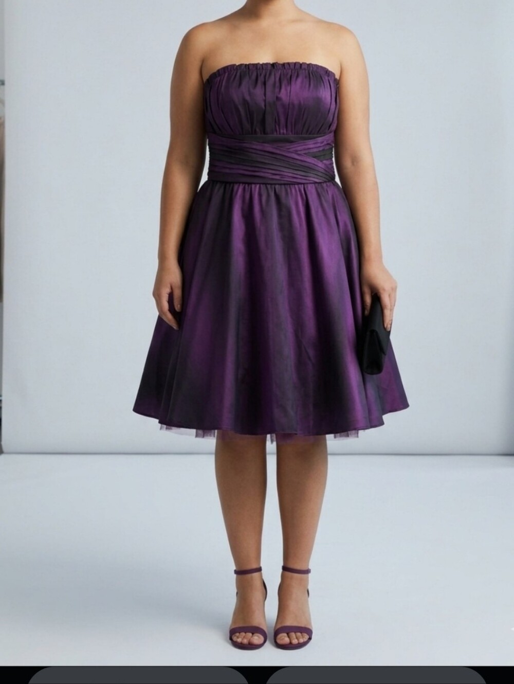 Betsey Johnson Purple And Black Formal Dress